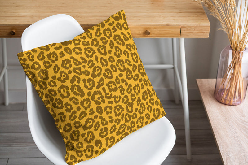 LEOPARD PRINT GOLD Accent Pillow By Kavka Designs