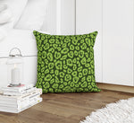 LEOPARD PRINT GREEN Accent Pillow By Kavka Designs