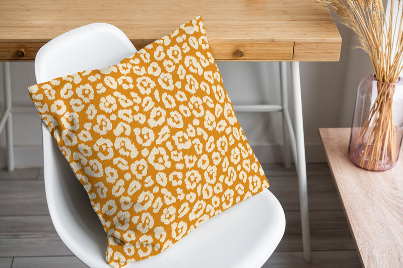 LEOPARD PRINT ORANGE Accent Pillow By Kavka Designs