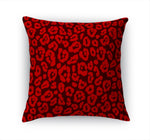 LEOPARD PRINT RED Accent Pillow By Kavka Designs