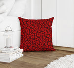 LEOPARD PRINT RED Accent Pillow By Kavka Designs