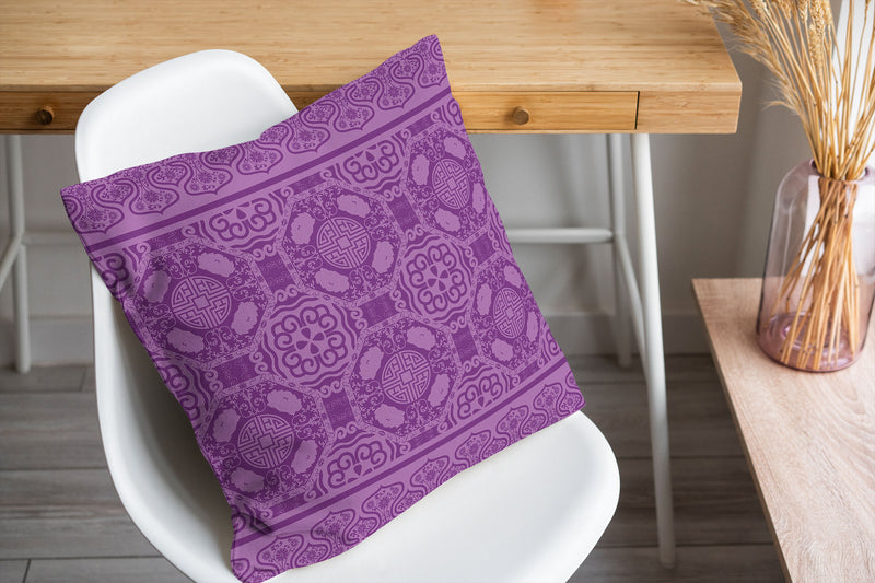 LASHA PURPLE OVERDYE Accent Pillow By Kavka Designs