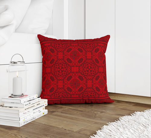 LASHA RED OVERDYE Accent Pillow By Kavka Designs