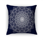 BOHO MANDALA NAVY Accent Pillow By Kavka Designs