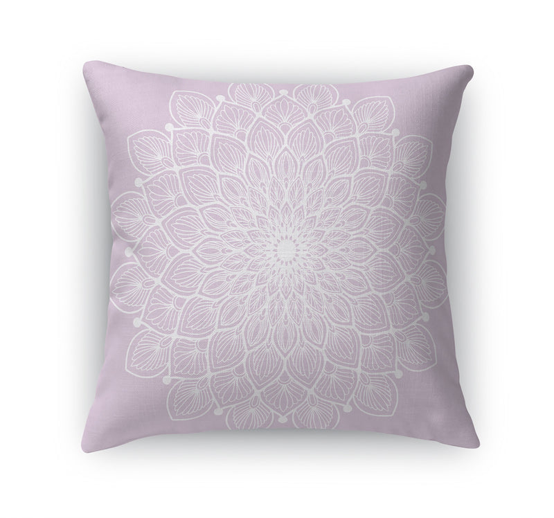 BOHO MANDALA PALE PINK Accent Pillow By Kavka Designs