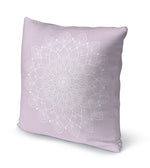 BOHO MANDALA PALE PINK Accent Pillow By Kavka Designs