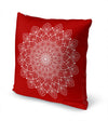 BOHO MANDALA RED Accent Pillow By Kavka Designs