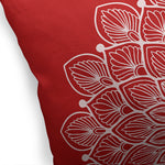 BOHO MANDALA RED Accent Pillow By Kavka Designs