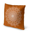 BOHO MANDALA RUSTY ORANGE Accent Pillow By Kavka Designs