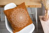 BOHO MANDALA RUSTY ORANGE Accent Pillow By Kavka Designs