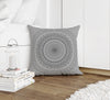 CHEETAH MANDALA GREY Accent Pillow By Kavka Designs