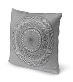 CHEETAH MANDALA GREY Accent Pillow By Kavka Designs