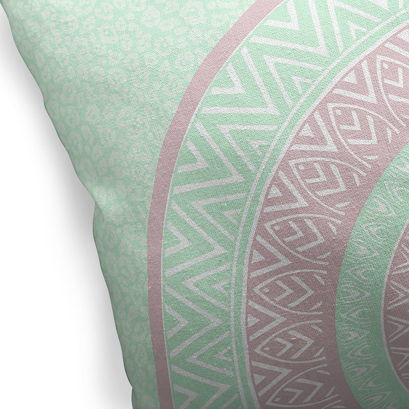 CHEETAH MANDALA MINT Accent Pillow By Kavka Designs