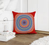 MANDALA RED Accent Pillow By Kavka Designs