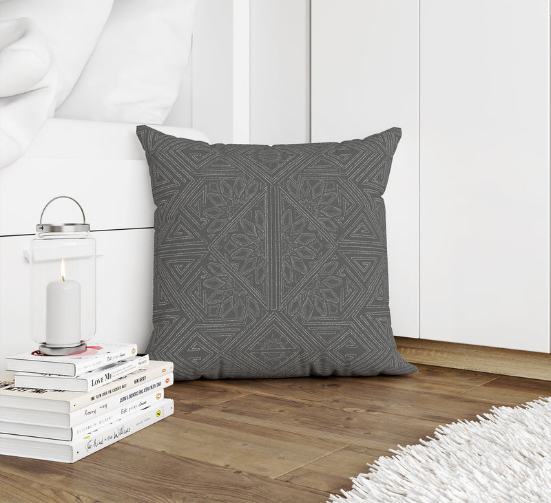 GRETA CHARCOAL Accent Pillow By Kavka Designs