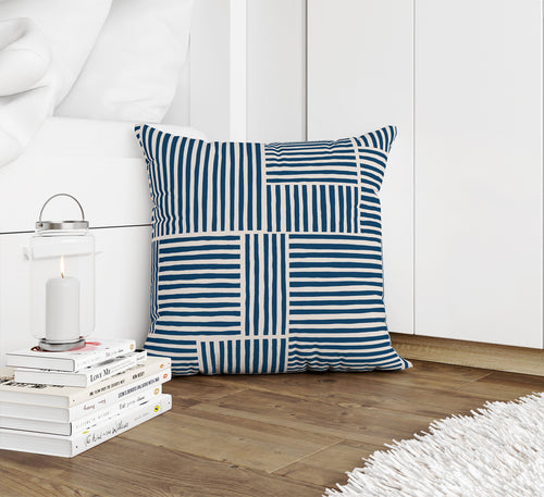 IDA NAVY Accent Pillow By Kavka Designs