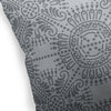 MEDALLION PATTERN GREY Accent Pillow By Kavka Designs