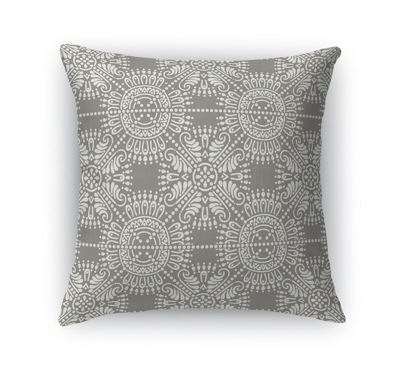 MEDALLION PATTERN TAUPE Accent Pillow By Kavka Designs