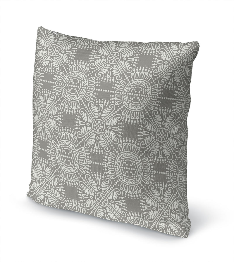 MEDALLION PATTERN TAUPE Accent Pillow By Kavka Designs