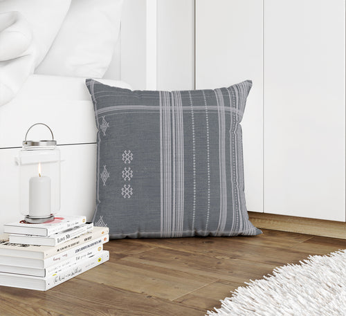 ZINA SLATE Accent Pillow By Kavka Designs