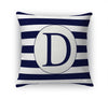 MONO NAVY STRIPED D Accent Pillow By Kavka Designs