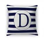 MONO NAVY STRIPED D Accent Pillow By Kavka Designs