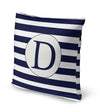 MONO NAVY STRIPED D Accent Pillow By Kavka Designs