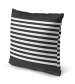 GRELLY CHARCOAL & WHITE Accent Pillow By Kavka Designs