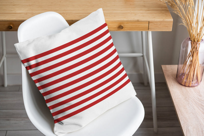 GRELLY WHITE & RED Accent Pillow By Kavka Designs