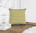 GRELLY GREY & YELLOW Accent Pillow By Kavka Designs