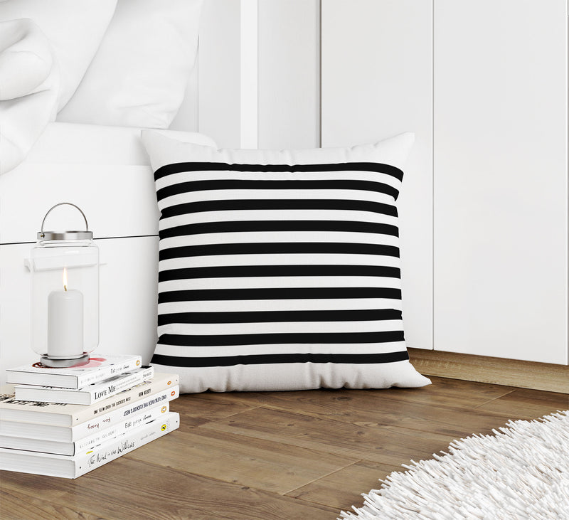 GRELLY WHITE & CHARCOAL Accent Pillow By Kavka Designs