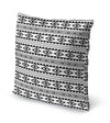 CHEROKEE CHARCOAL and White Accent Pillow By Marina Gutierrez