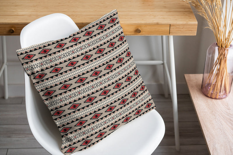 CHEROKEE RED Accent Pillow By Marina Gutierrez