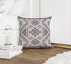 AZTEC LIGHT BLUE Accent Pillow By Marina Gutierrez