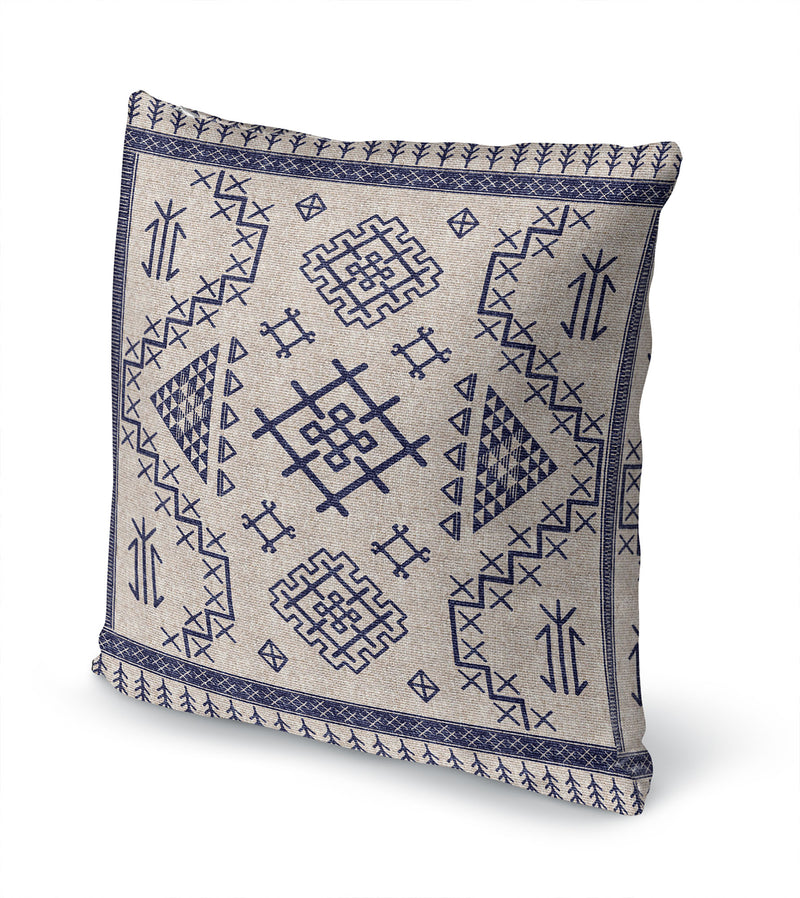 AZTEC LIGHT BLUE Accent Pillow By Marina Gutierrez