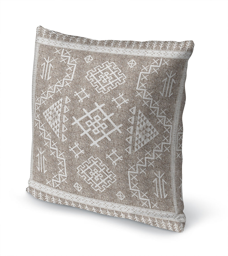 AZTEC WHITE Accent Pillow By Marina Gutierrez