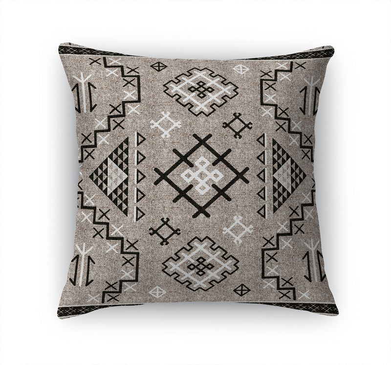 AZTEC CHARCOAL Accent Pillow By Marina Gutierrez