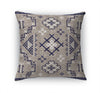 AZTEC DARK BLUE Accent Pillow By Marina Gutierrez