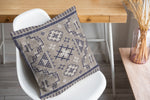 AZTEC DARK BLUE Accent Pillow By Marina Gutierrez