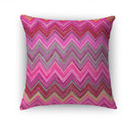 PINK CHEVRON Accent Pillow By Marina Gutierrez