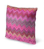 PINK CHEVRON Accent Pillow By Marina Gutierrez