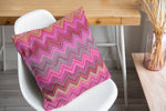 PINK CHEVRON Accent Pillow By Marina Gutierrez