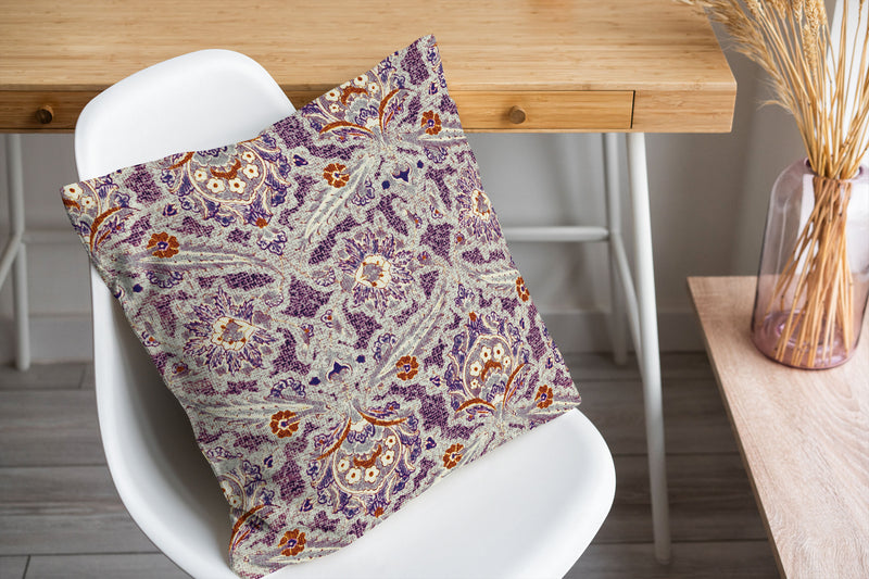 PURPLE CHARLOTTE Accent Pillow By Marina Gutierrez