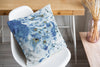 MARBLED BLUE Accent Pillow By Marina Gutierrez