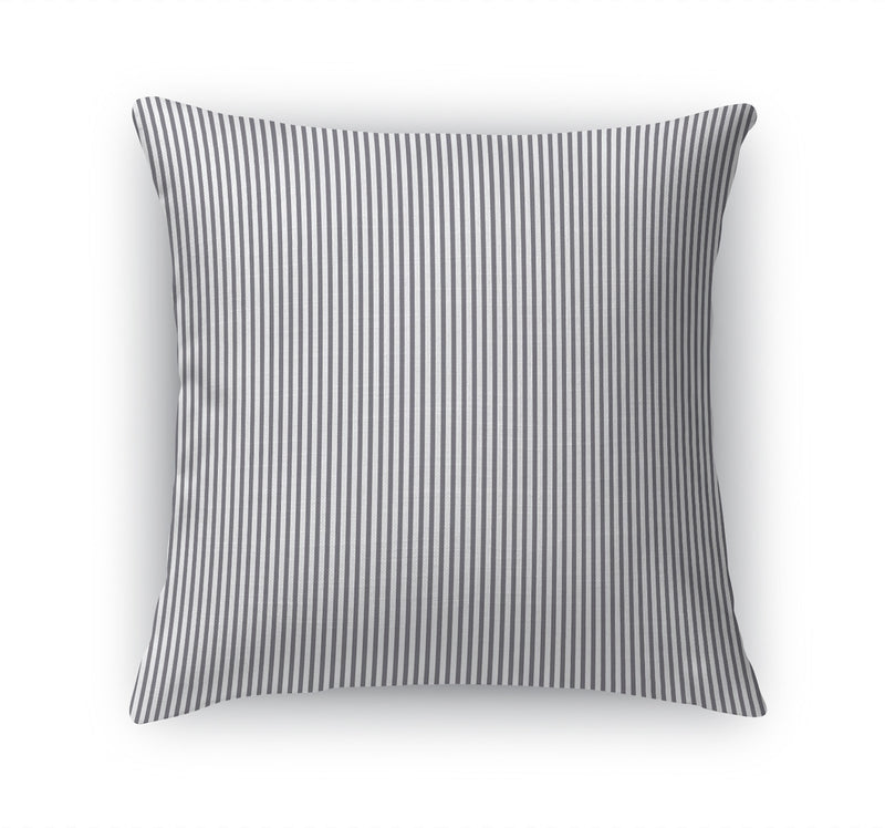 BELMONT STRIPE GREY Accent Pillow By Marina Gutierrez