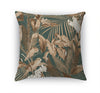 TROPICAL JUNGLE DARK GREEN Accent Pillow By Marina Gutierrez