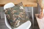 TROPICAL JUNGLE DARK GREEN Accent Pillow By Marina Gutierrez