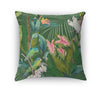 TROPICAL JUNGLE GREEN Accent Pillow By Marina Gutierrez