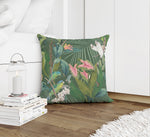 TROPICAL JUNGLE GREEN Accent Pillow By Marina Gutierrez