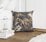 TROPICAL JUNGLE MIDNIGHT BLUE Accent Pillow By Marina Gutierrez